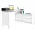 Home Affaire Eckschreibtisch Luven Kiefer massiv / Weiß