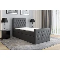 Mebloland Boxspringbett LILI mit Bonell-Matratze und Topper - 100x200