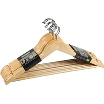 KESPER Formkleiderbügel, 8er Pack, FSC, 44,5x23,5x6cm, braun, Eukalyptus