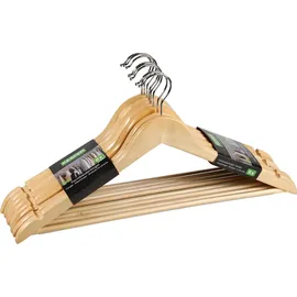 KESPER Formkleiderbügel, 8er Pack, FSC, 44,5x23,5x6cm, braun, Eukalyptus