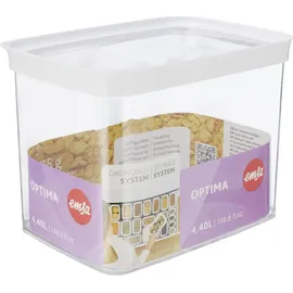 Emsa Optima rechteckig weiß 16 cm x 22,5 cm x 17,5 cm 4,4 l