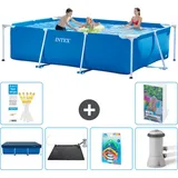 Rechteckiger Frame Pool - 300x200x75 Cm - 7-teilig  S37