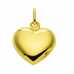 Ketten-Anhänger ADELIA ́S "Damen Goldschmuck 585 Gold Anhänger Herz", gold, Schmuckanhänger, Damen, Gelbgold 585, 585 Gold Goldschmuck für Damen