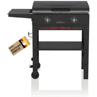 Nexgrill 2-Brenner Plancha – Kompakter Standgrill mit keramikbeschichteter Grillplatte