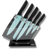 Starlyf Starlyf® Messerset 6-tlg. mit Acryl Messerständer Jade Knife Series + Stand