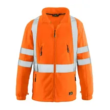 Big Arbeitsschutz 4 Protect Warnfleecejacke Seattle, leuchtorange, Gr. 2XL
