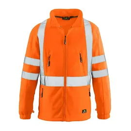 Big Arbeitsschutz 4 Protect Warnfleecejacke Seattle, leuchtorange, Gr. 2XL