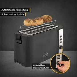 First Austria 4-Scheiben-Toaster Schwarz