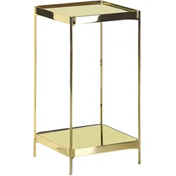 Beistelltisch ALSEA Sicherheitsglas Gold