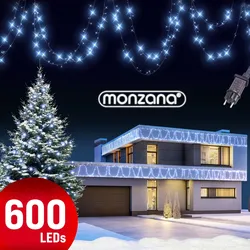 Lichterkette Weihnachten Kaltweiß 60m