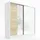 A&J MöbelLand Schwebetürenschrank SOLO 200 x 215 x 59,5 cm Weiß