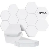 18 Stück selbstklebende sechseckige Akustikplatten i Hohe Dichte (230kg/m3) Effektive Schalldämmung nrc 0,95 – Perfekt für Wände und Türen,