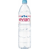 Evian Premium Mineralwasser ohne Kohlensäure 6x1.50 L Flaschen, Einweg-Pfand