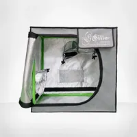 Growbox 60 x 40 x 60 cm - Growzelt Pflanzenzelt Anbauzelt Indoor Grow Tent 600D