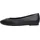 Tommy Hilfiger Damen Th Plate Leder Ballerina FW0FW09374 Ballerinas, Schwarz, 39