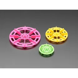 Adafruit, TT Motor Paddle Wheel Pack, Paddelrad-Set für Gearbox DC-Motoren, 3 Groessen, mehrfarbig