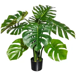 CREATIV green Künstliche Pflanze Splitphilodendron 90cm im Topf