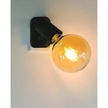 Trango 11-059A LED Steckerleuchte inkl. 1x 4 Watt 2500K Gold warmweiß LED Leuchtmittel in Schwarz matt *ANNA* Wandleuchte, Leselampe, Küchenlampe, Nachtlicht, Wandlampe, Küchenlampe, Steckerlampe