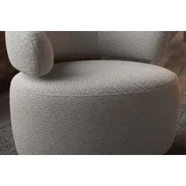 KAWOLA Drehsessel FARA Mikrofaser 70 x 80 x 80 cm grau drehbar