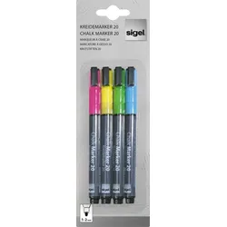 Sigel BA179, Blau, Grün, Pink, Gelb, Geschoss, 4 Stück(e)