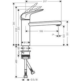 Hansgrohe Focus M42 120 CoolStart 1jet (71805000)