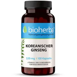 Koreanischer Ginseng 320 mg 100 Kapseln