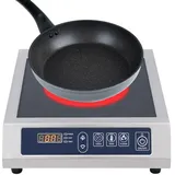 3500W Induktionskochplatte, Tragbares Induktionskochfeld, 30cm Kochplatte, Herd Kochfeld, Tasten Steuerung, Booster-Funktion, 220-240V