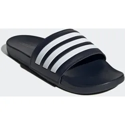 Badesandale ADIDAS SPORTSWEAR "COMFORT ADILETTE", Gr. 39, blau (legend ink, cloud weiß, legend ink), Synthetik, sportlich, Schuhe