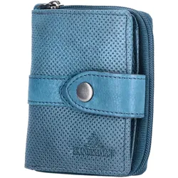The Skandinavian Brand Damen Leder Geldbörse klein  Blue