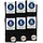 Occulto Oliver 6 Paare Schwarz 43-46