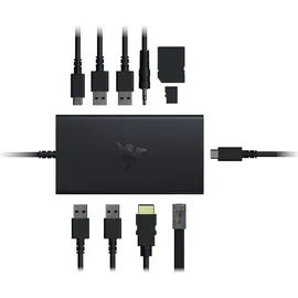 Razer USB-C Dock - Schwarz - 4K, 2xUSB-C, 4xUSB-A, Ethernet, HDMI, 3,5mm Klinke