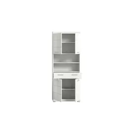 xonox.home Hochschrank 74 cm x 191 cm x 31 cm Front Weiß Hochglanz FSC®