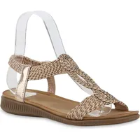 VAN HILL Riemchensandalen in Rose Gold