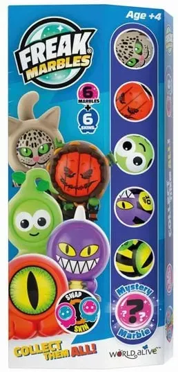 Preisvergleich Produktbild Freak Marbles - Marbles & Skins 6er Set, blau