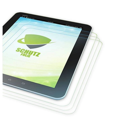 Wigento Tablet-Hülle 3x HD LCD Displayschutz für Lenovo Tab P11 11.0 Zoll TB-J606F Schutz Folie + Poliertuch
