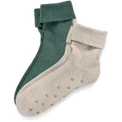 Tchibo - 2 Paar Stoppersocken - Damen - Gr. 35-38 - weiß