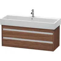 Duravit Waschtischunterschrank Ketho 115x44cm, Nussb dkl., 2 Schubk., wandhängend