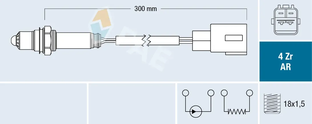 FAE Lambdasonde 75621 für TOYOTA