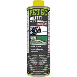 Petec Seilfett, Drahtseil- & Zahnradfett, 1000 ml