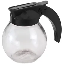 Metaltex Milk Allzweckgiesser, Glas/Kunststoff, tranparent/schwarz, 9,5x11x7,5mm