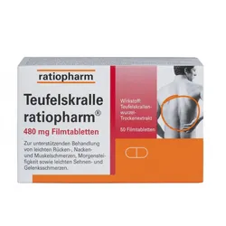 Teufelskralle ratiopharm® 480 mg Filmtabletten 100 Stück