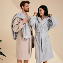 s.Oliver Frottierbademantel & grau - XL/XXL