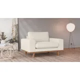 Home Affaire Sessel »Torino«, mit edlem Holzrahmen, auch in Bouclé, B/T/H: 122/91/81 cm beige