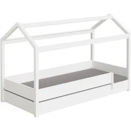 Paidi Hausbett TINY HOUSE 90 x 200 cm Buche lackiert weiß