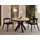 WFL GROUP Runder Ausziehtisch 80-130 x 77 cm Hellbraun