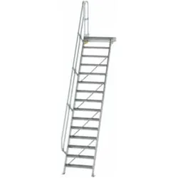 MUNK Aluminium-Treppe Plattform 60° 15 Stufen
