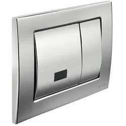 WC-Betätigungsplatte MONTUS FIELD E, Frontplatte chrom