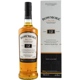 Bowmore 12 Years Old Islay Single Malt Scotch 40% vol 0,7 l Geschenkbox