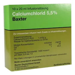 Calciumchlorid Lösung 5,5% Ampullen
