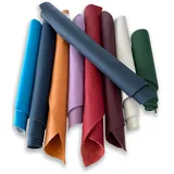 IPEA 1 kg Lederstücke - Farbige Ausschnitte aus echtem Leder in zufälligen Größen und gemischte Farben Made in Italy Lederreste Buntgemischt Stücke mit verschiedenen Formen